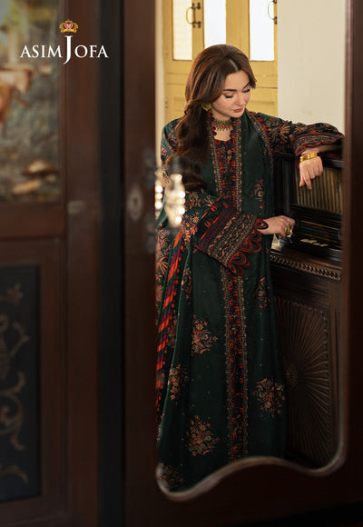 Lawn 3PC Embroidered With Chiffon Embroidered Dupatta-5084