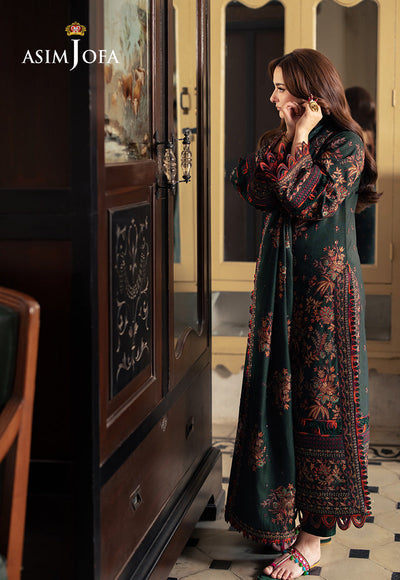 Lawn 3PC Embroidered With Chiffon Embroidered Dupatta-5084