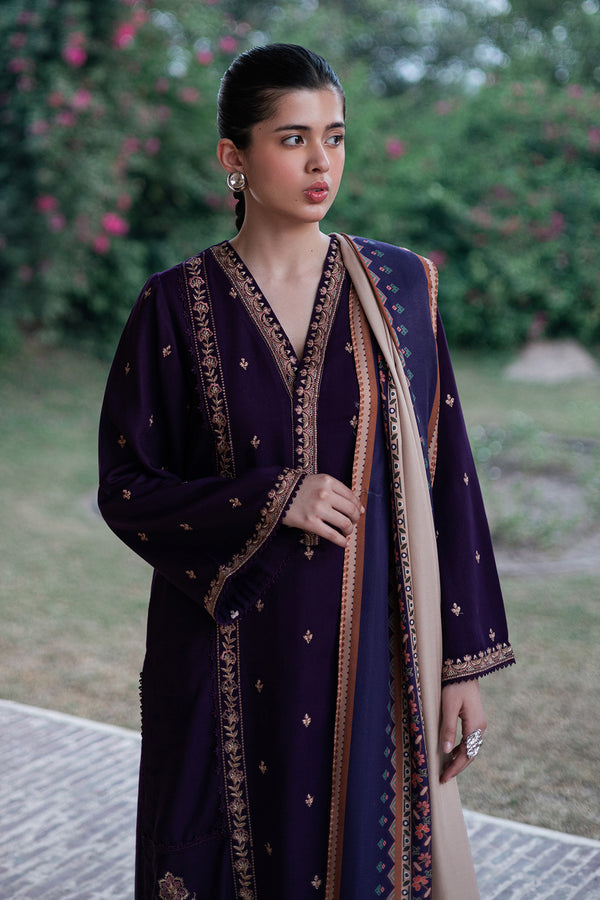 Lawn-3PC Embroidered Shirt With Digital Printed Jauqard Dupatta-5121