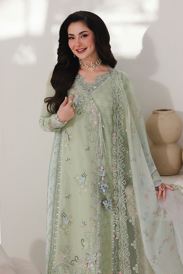 Lawn-3PC Chikankari Embroidered Shirt With Khadi Net Embroidered Dupatta-5261