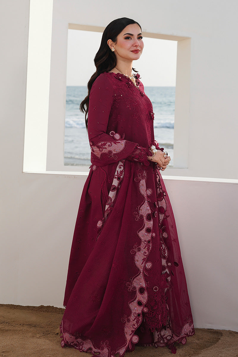 Lawn-3PC Chikankari Embroidered With Organza Embroidered Dupatta-5219
