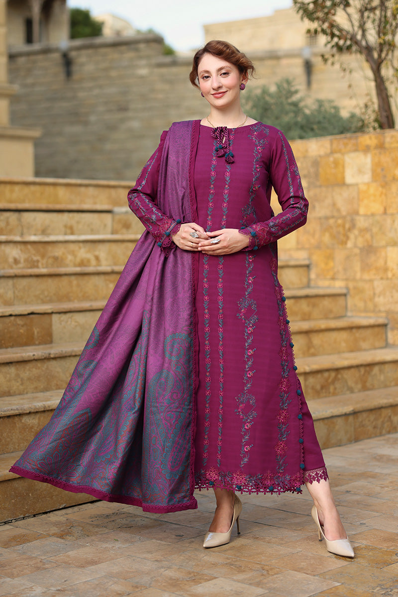 Lawn-3PC Embroidered with Digital Printed Jacquard Dupatta-5043