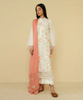 Embroidered 3PC  With Dhanak Embroidered Dupatta-203