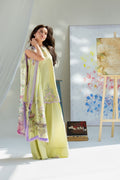 Lawn-3PC Embroidered With Digital Printed Chiffon Dupatta-5253