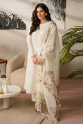 Lawn-3PC Embroidered Shirt with Organza Embroidered Dupatta-1069