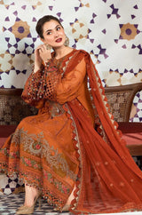 Lawn-3PC Embroidered With Chiffon Embroidered Dupatta-5181