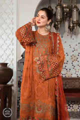 Lawn-3PC Embroidered With Chiffon Embroidered Dupatta-5181