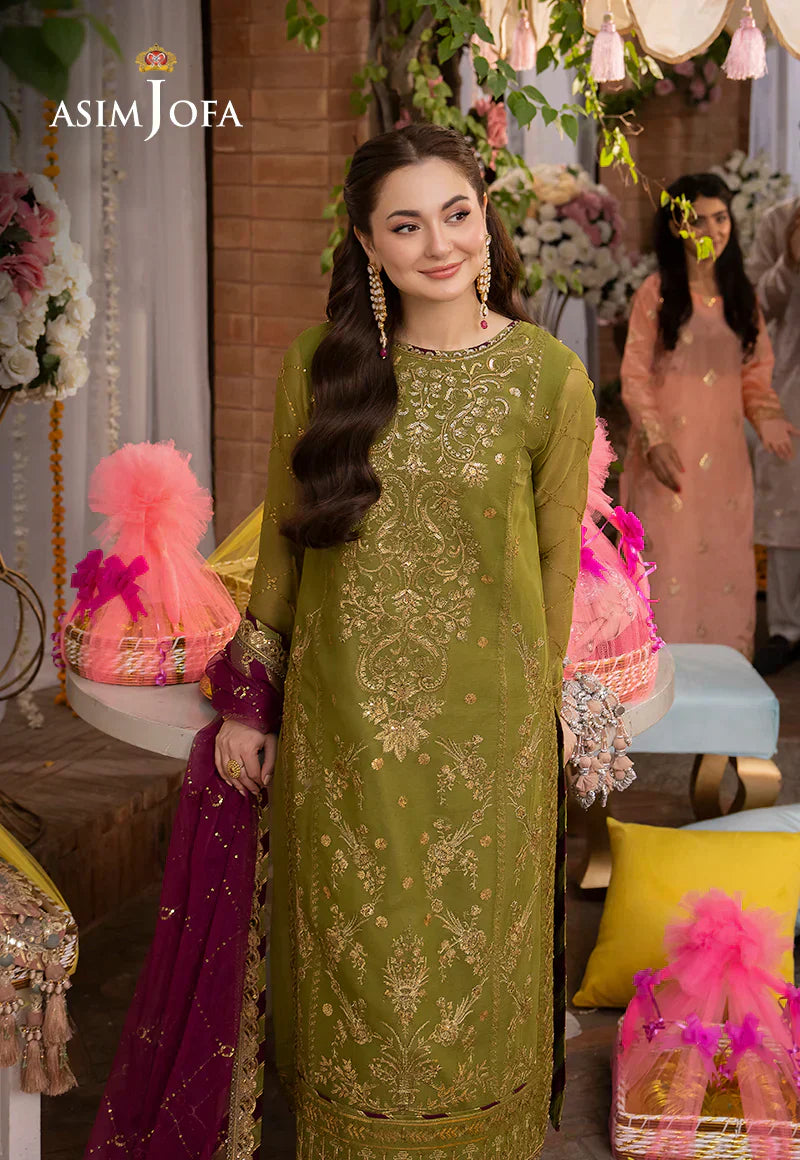 Lawn 3PC Embroidered With Chiffon Embroidered Dupatta-5020