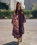 Lawn-3PC Embroidered with Digital Printed Jacquard Dupatta-5021