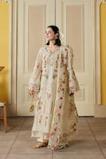 Lawn-3PC Chikankari Embroidered Shirt With Khadi Net Embroidered Dupatta-5389