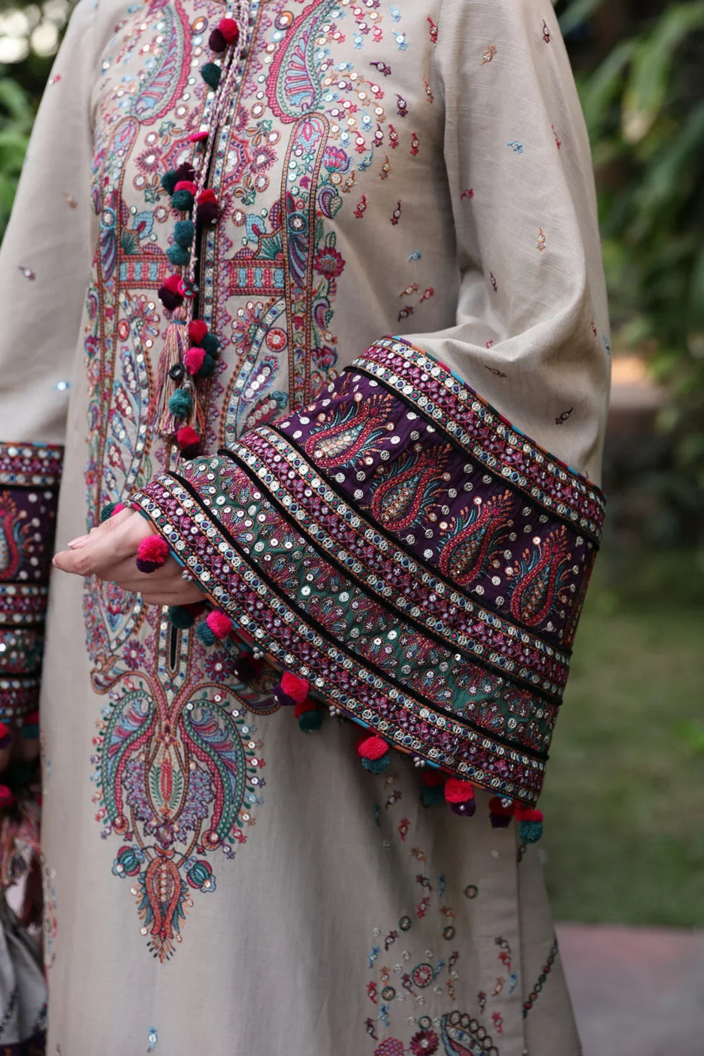 Lawn-3PC Embroidered Shirt With Cotton Net Viscose Embroidered Dupatta-5122