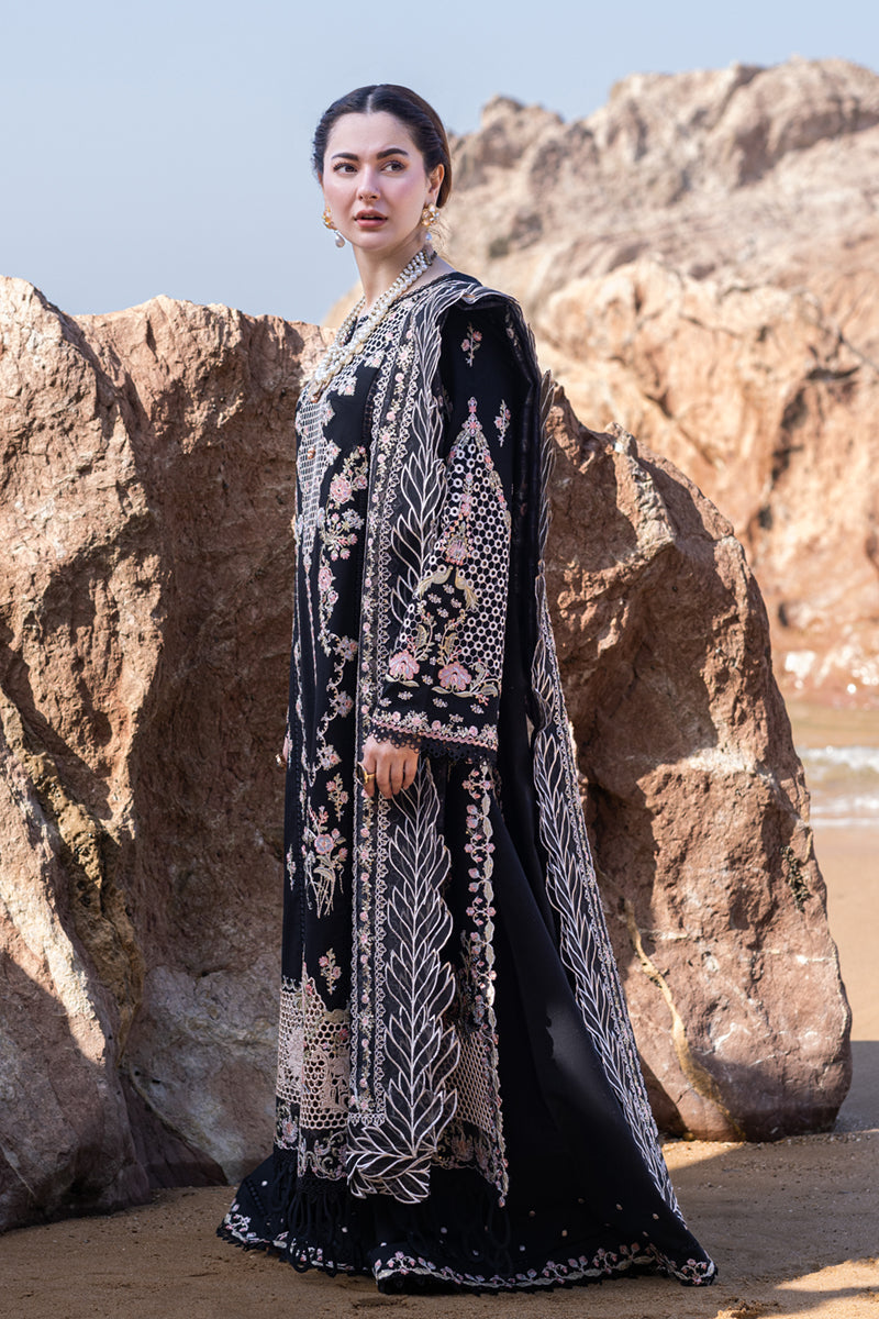 Lawn-3PC Embroidered Shirt With Organza Embroidered Dupatta-5400
