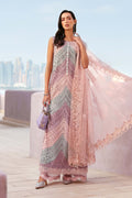 Lawn-3PC Chikankari Embroidered With Silk Embroidered Dupatta-5296