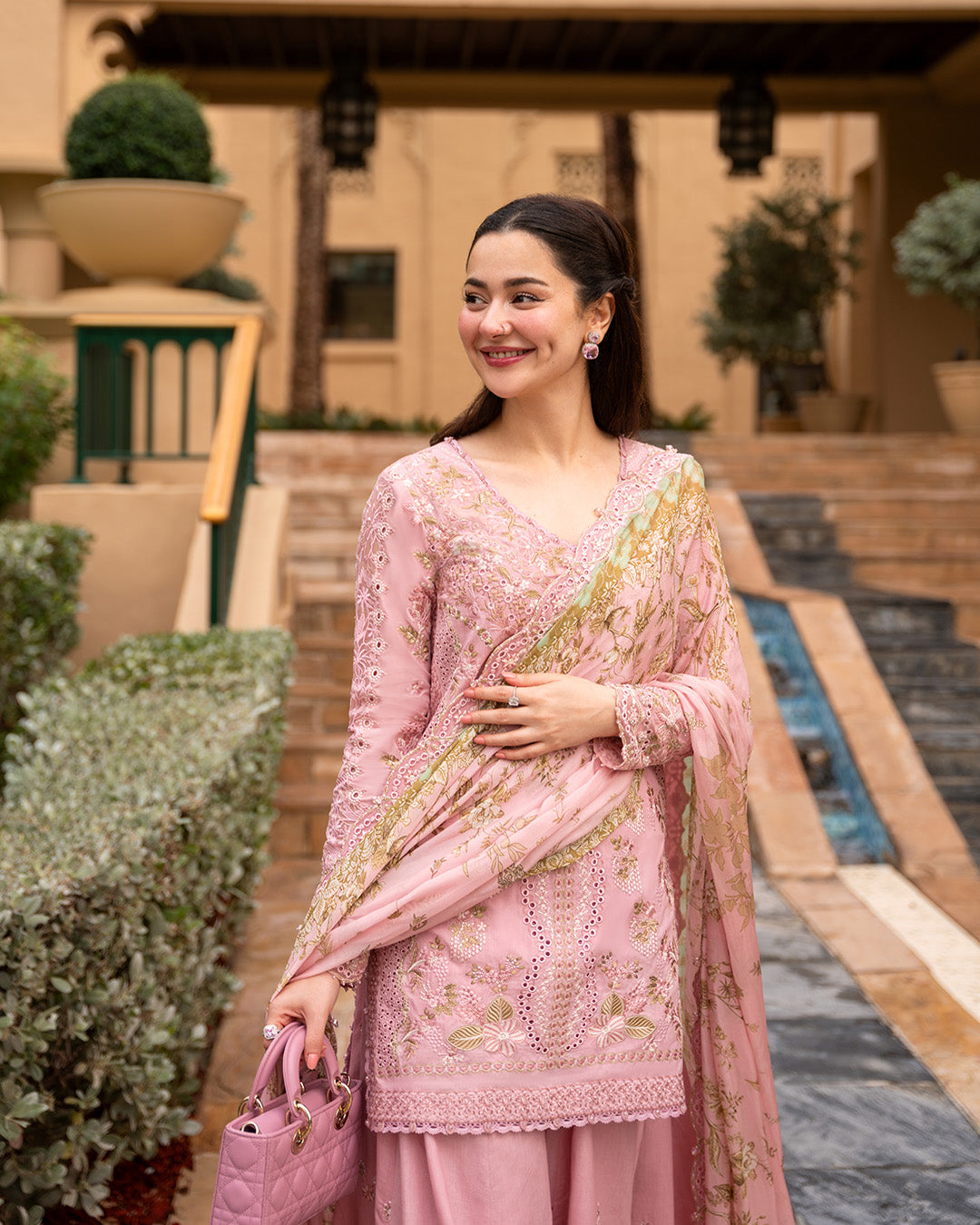Lawn-3PC Chikankari Embroidered Shirt With Chiffon Printed Dupatta-5260