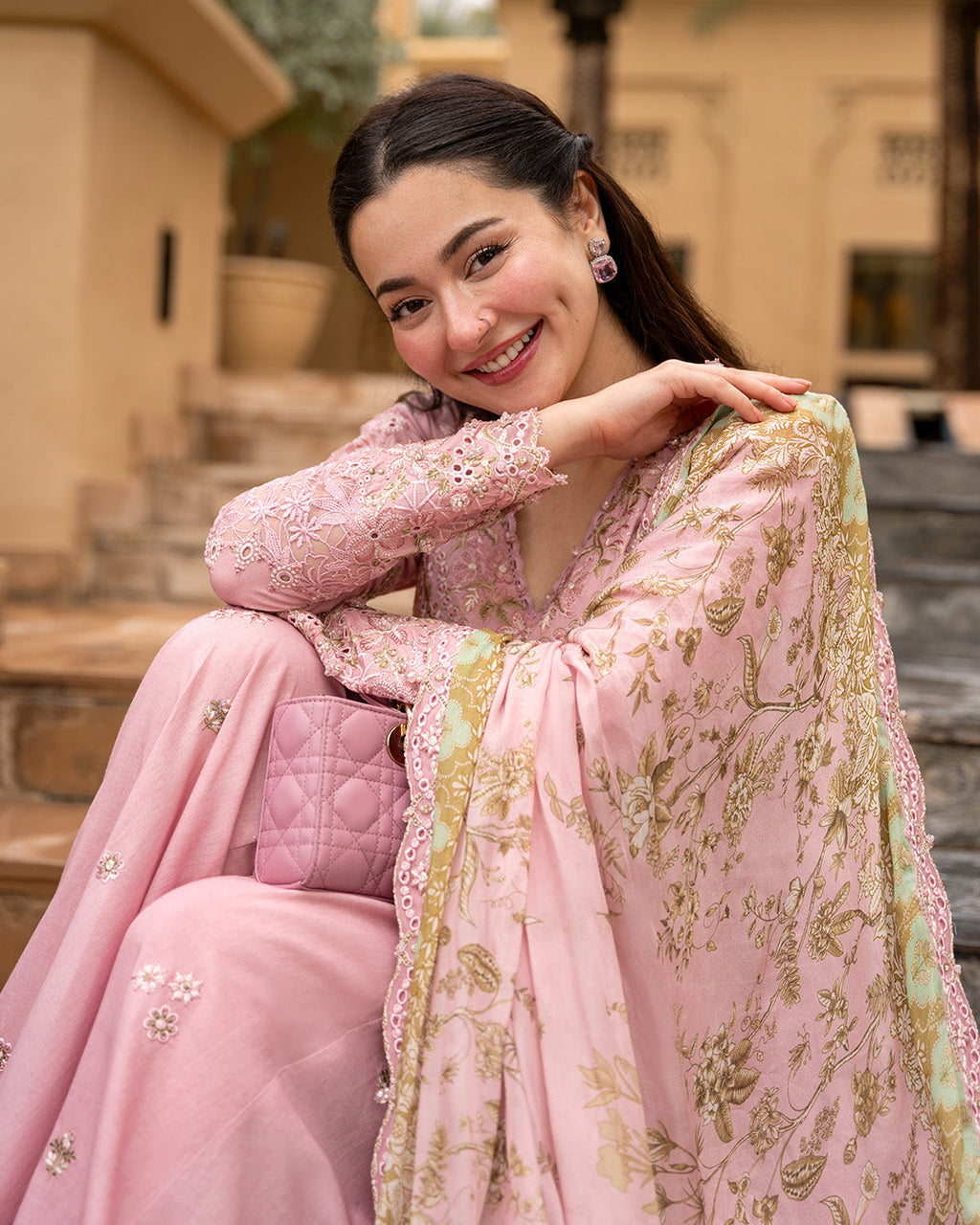 Lawn-3PC Chikankari Embroidered Shirt With Chiffon Printed Dupatta-5260