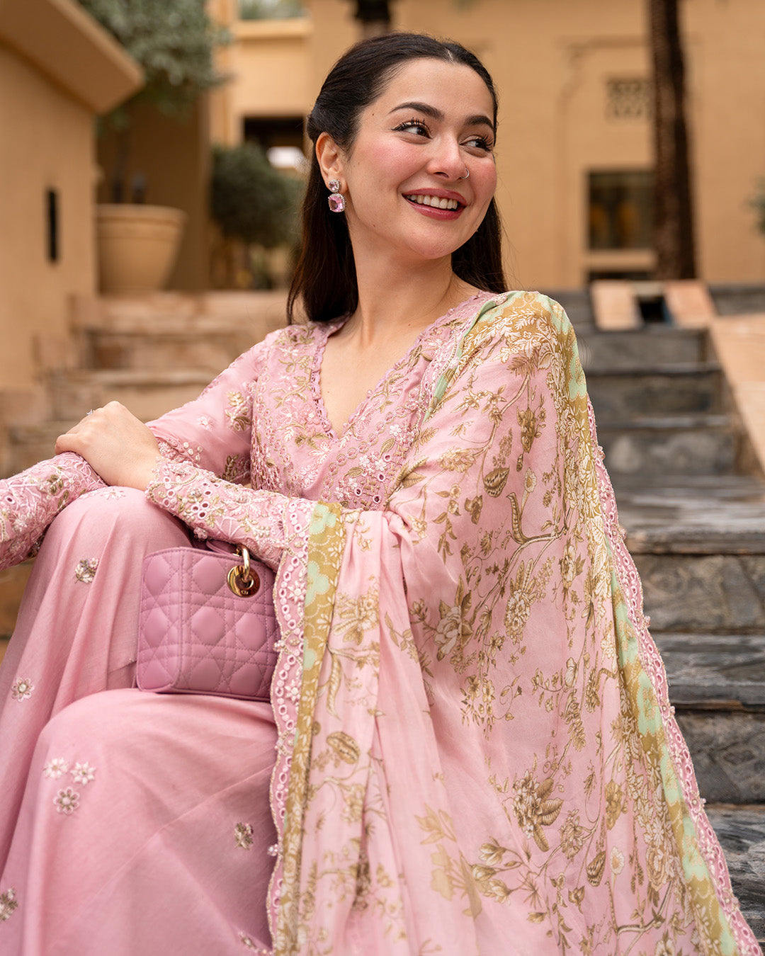 Lawn-3PC Chikankari Embroidered Shirt With Chiffon Printed Dupatta-5260