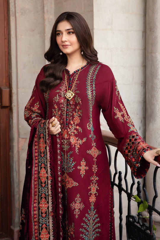 Lawn-3PC Embroidered Shirt with Digital Printed Jacquard Dupatta - 5164