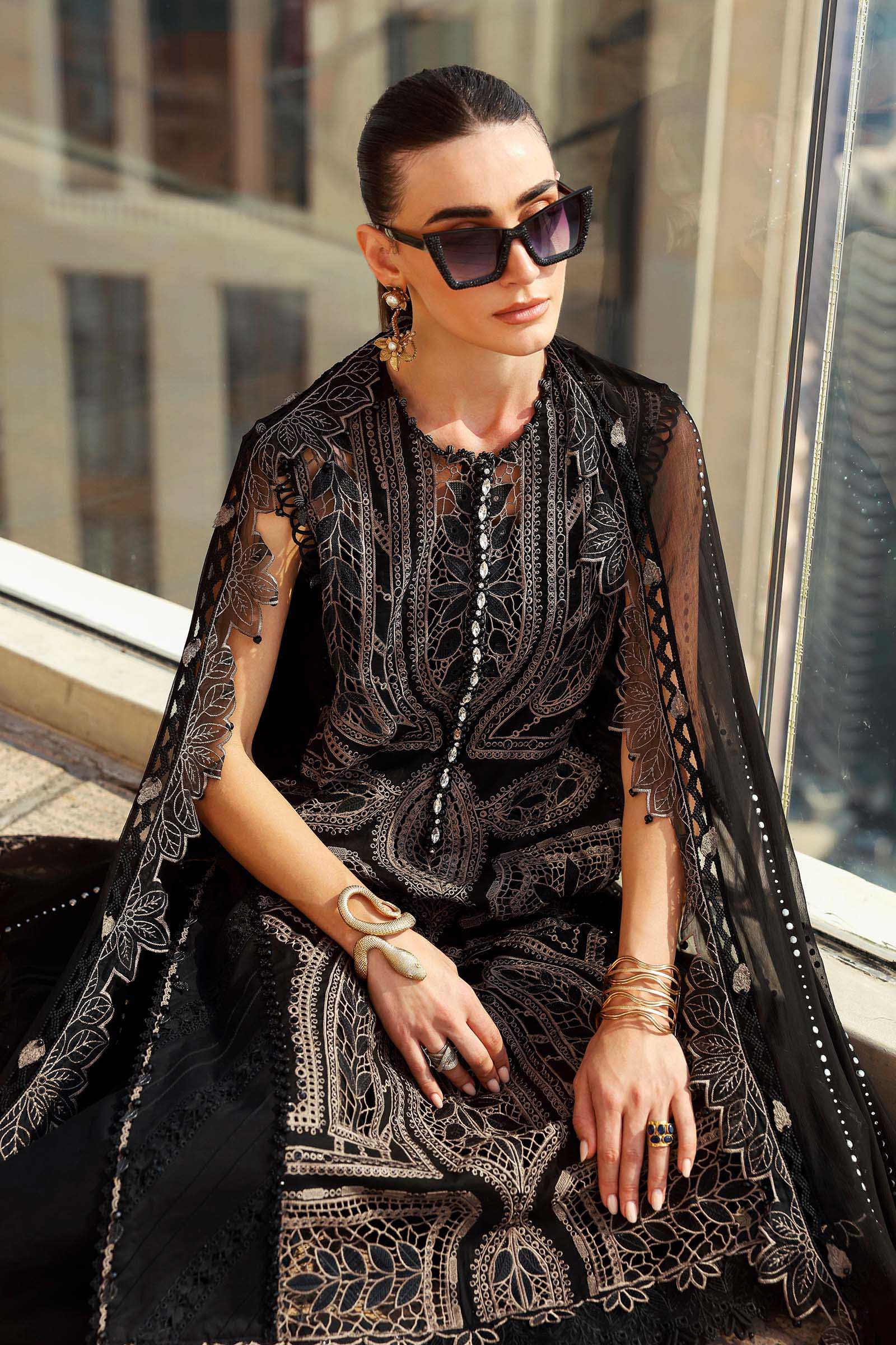 Lawn-3PC Chikankari Embroidered Shirt With Chiffon Embroidered Dupatta-5331