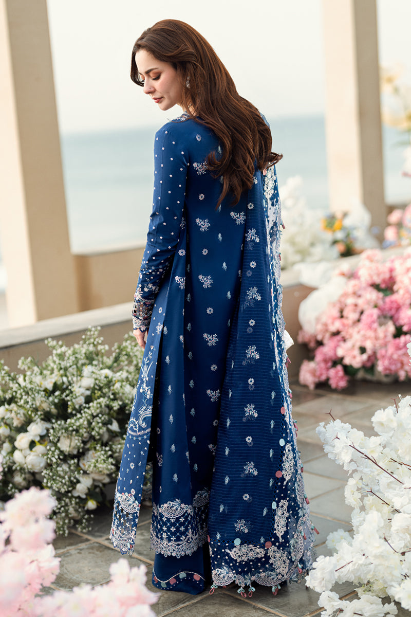 Lawn-3PC Embroidered Shirt With Khadi Net Embroidered Dupatta-5403