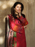 Dhanak-3PC Embroidered with Digital Printed Wool Shawl-3350