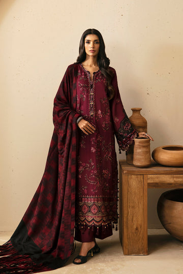 Lawn 3PC Embroidered with Digital Printed Jacquard Dupatta-5149