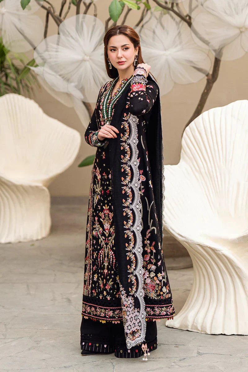 Lawn-3PC Embroidered Shirt with Organza Embroidered Dupatta-5176
