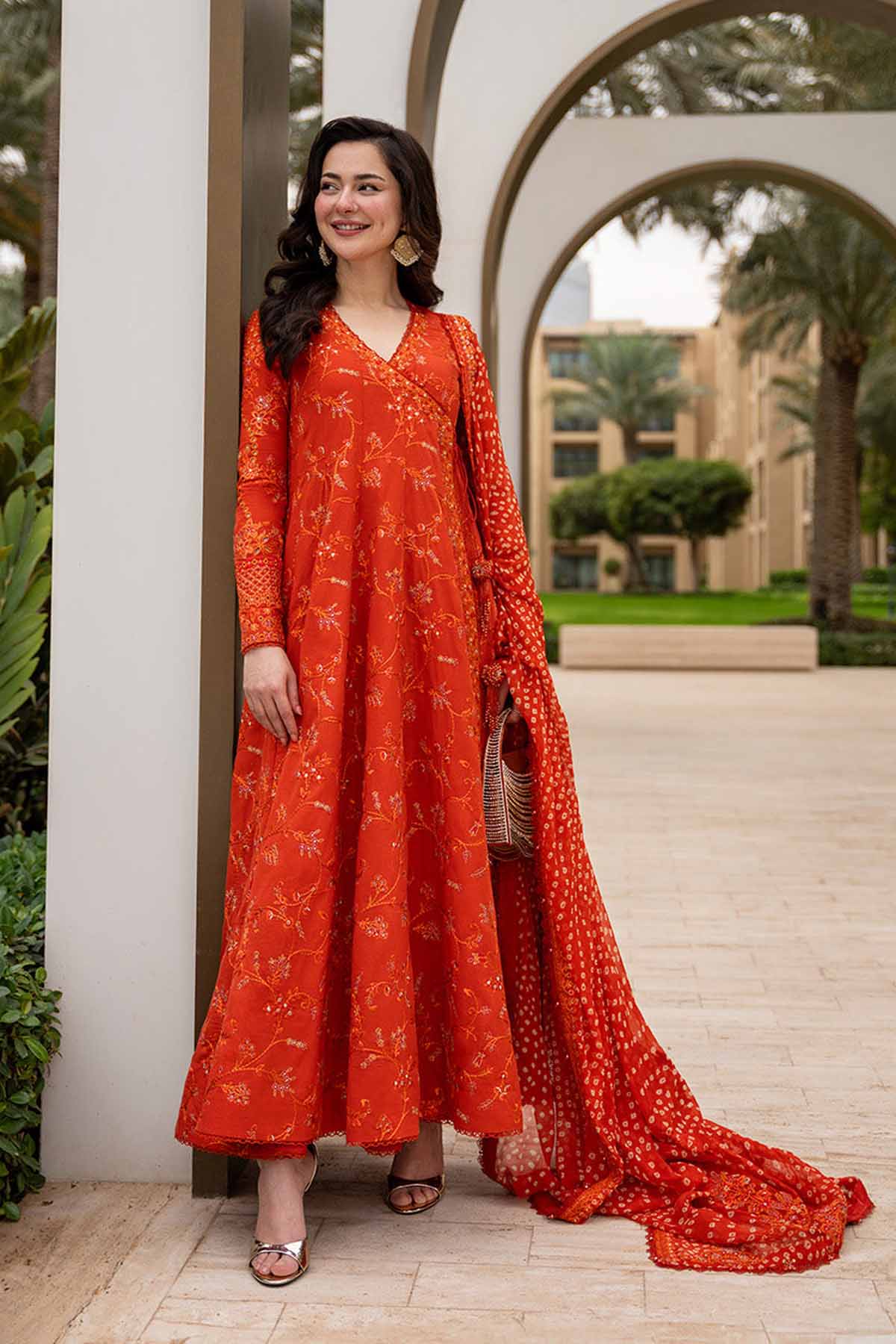 Lawn-3PC Sequence Embroidered With Digital Printed Jacquard Dupatta-5301