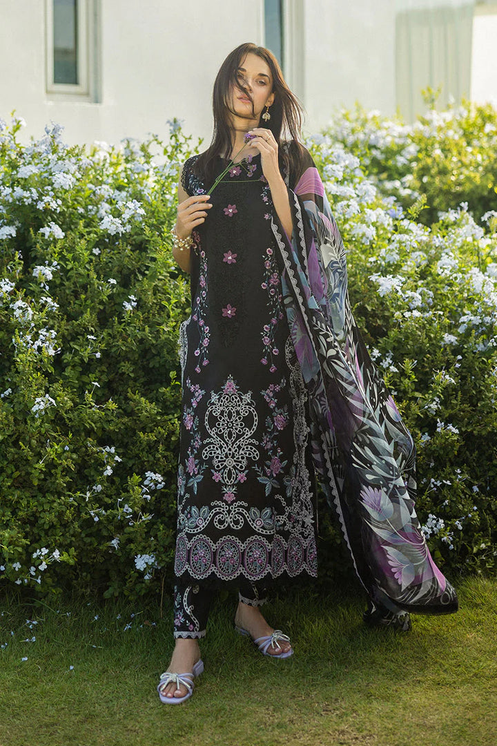 Dhanak-3PC Embroidered Shirt with Digital Printed Wool Shawl-3355