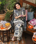 KHADDAR-3PC WITH KHADDAR PRINTED SHIRT & TROUSER-924