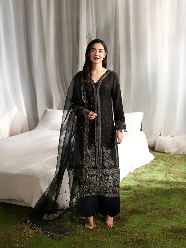 Lawn-3PC Sequence Embroidered With Organza Embroidered Dupatta-5299