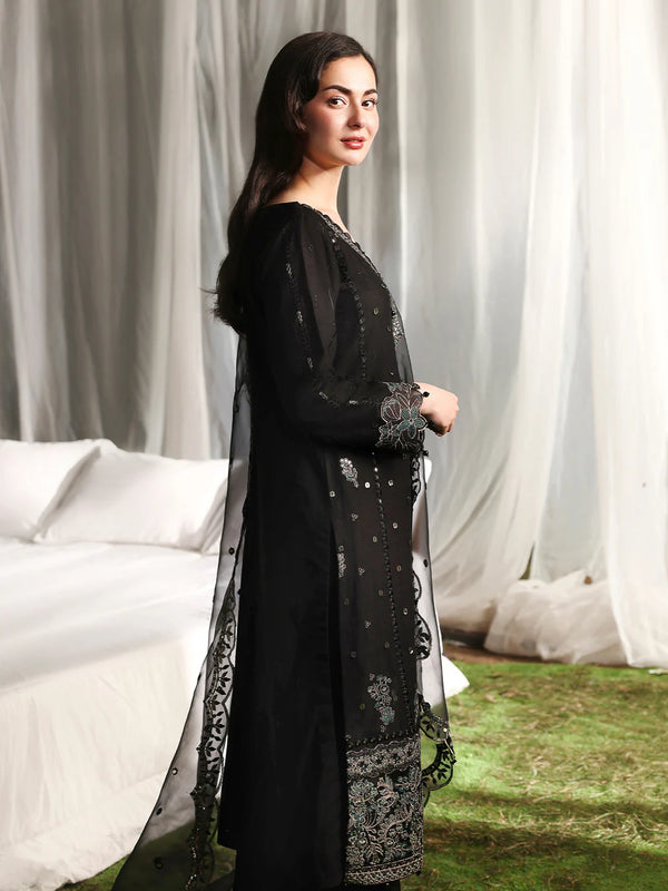 Lawn-3PC Sequence Embroidered With Organza Embroidered Dupatta-5299