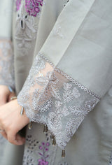 Lawn-3PC Embroidered Shirt with Chiffon Embroidered Dupatta-5155