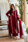 Lawn 3PC Embroidered Shirt with Cotton Net Viscose Embroidered Dupatta-5165
