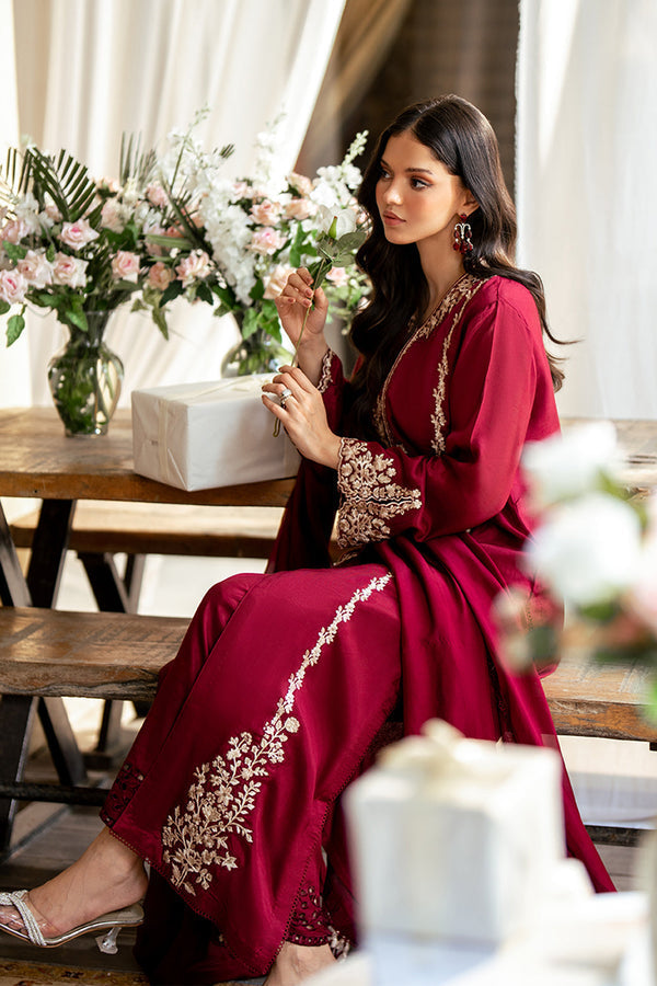 Lawn 3PC Embroidered Shirt with Cotton Net Viscose Embroidered Dupatta-5165