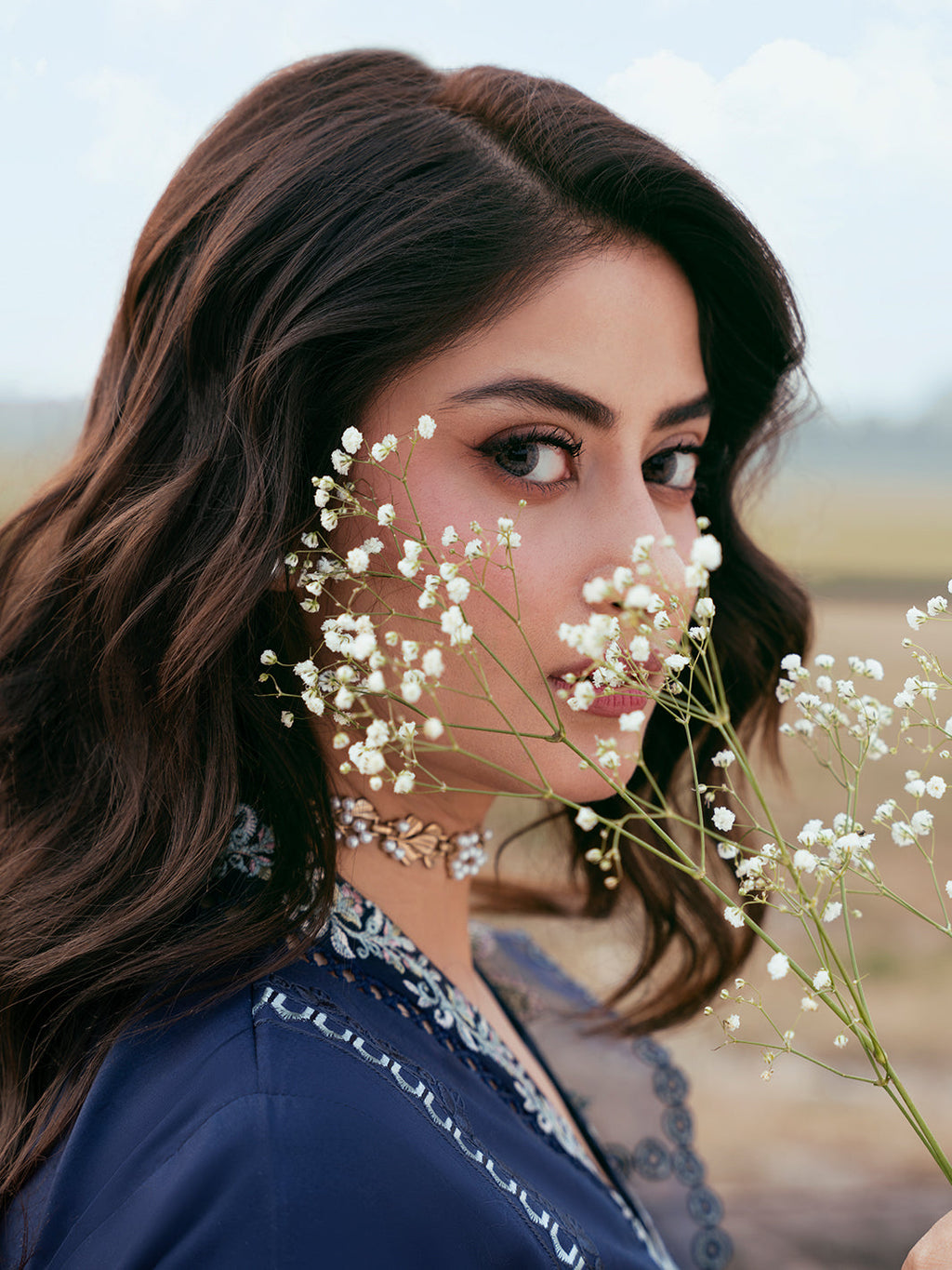 Lawn-3PC Embroidered Suit With Organza Embroidered Dupatta-5270