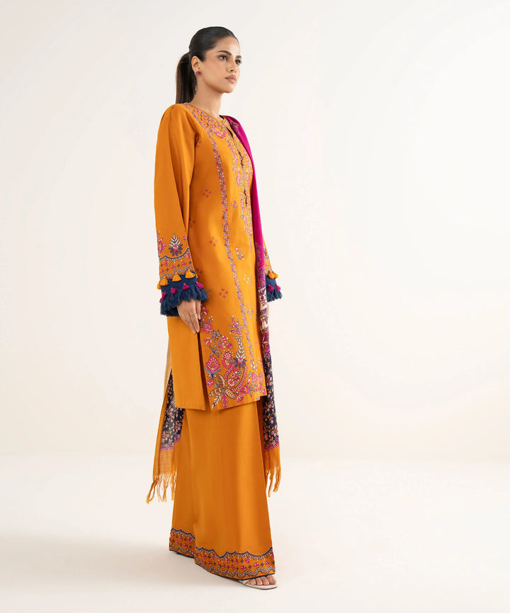 Lawn-3PC Embroidered with Digital Printed Jacquard Dupatta-5126