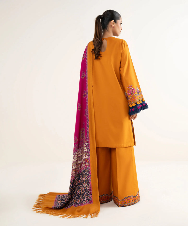 Lawn-3PC Embroidered with Digital Printed Jacquard Dupatta-5126