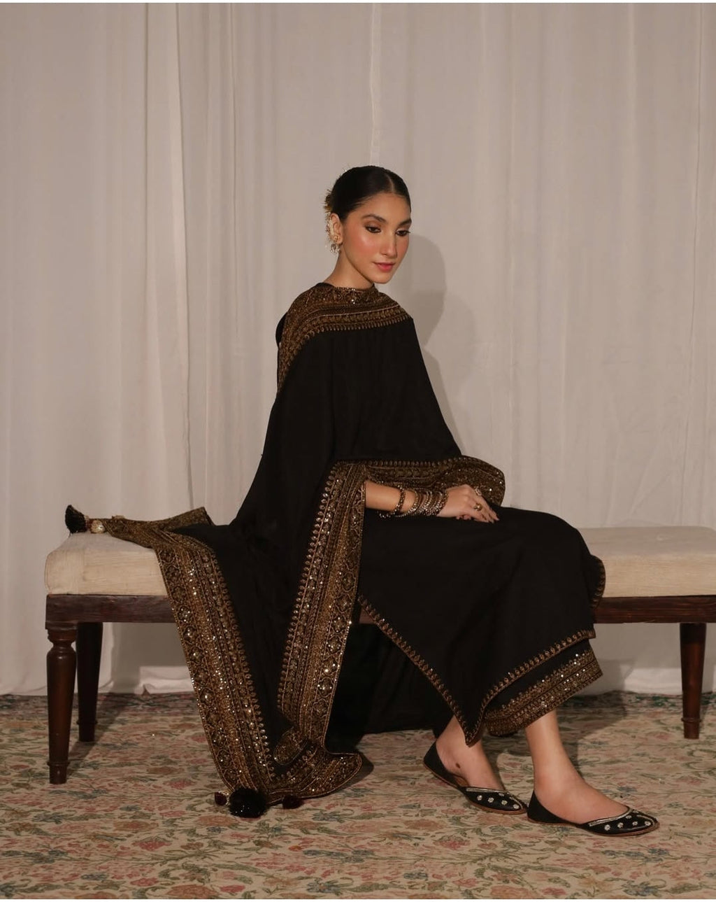 Lawn-3PC Embroidered Shirt with Organza Sequins Embroidered Dupatta- 5135