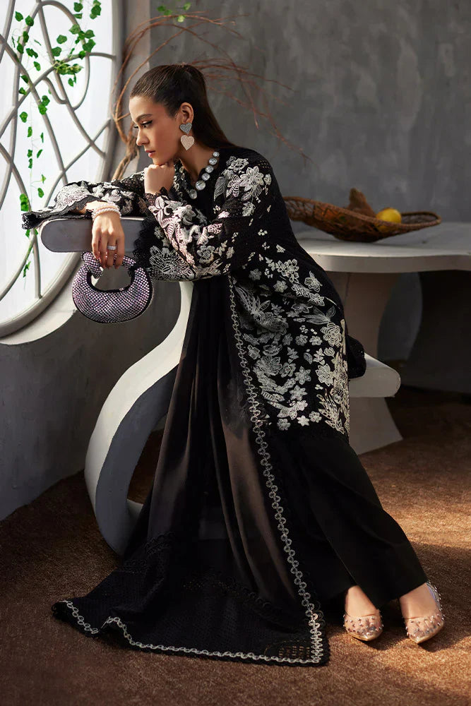 LAWN 3PC  EMBROIDERED SHIRT WITH CHIFFON EMBROIDERED DUPATTA-441