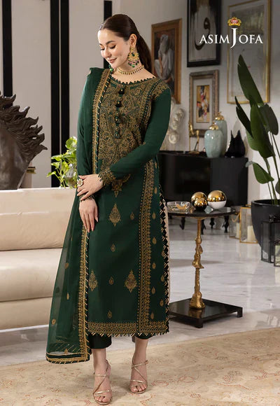 Lawn 3PC Embroidered With Chiffon Embroidered Dupatta-5022