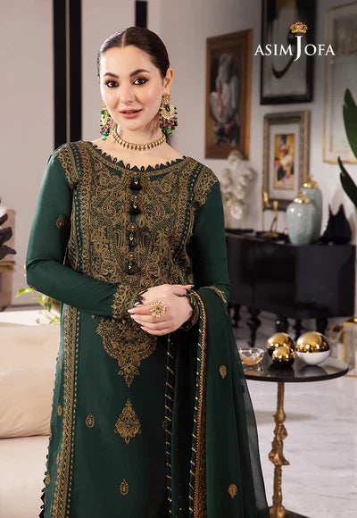 Lawn 3PC Embroidered With Chiffon Embroidered Dupatta-5022
