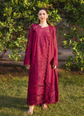 Lawn-3PC Chikankari Embroidered Shirt With Khadi Net Embroidered Dupatta-5340