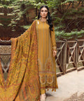 Lawn 3PC Embroidered With Digital Printed Jacquard Dupatta-5124