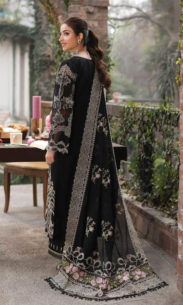 Lawn-3PC Embroidered With Organza Embroidered Dupatta-5311